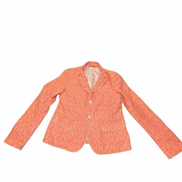 The Academy Blazers Pink and white monogram blazer - Picture 1 of 5
